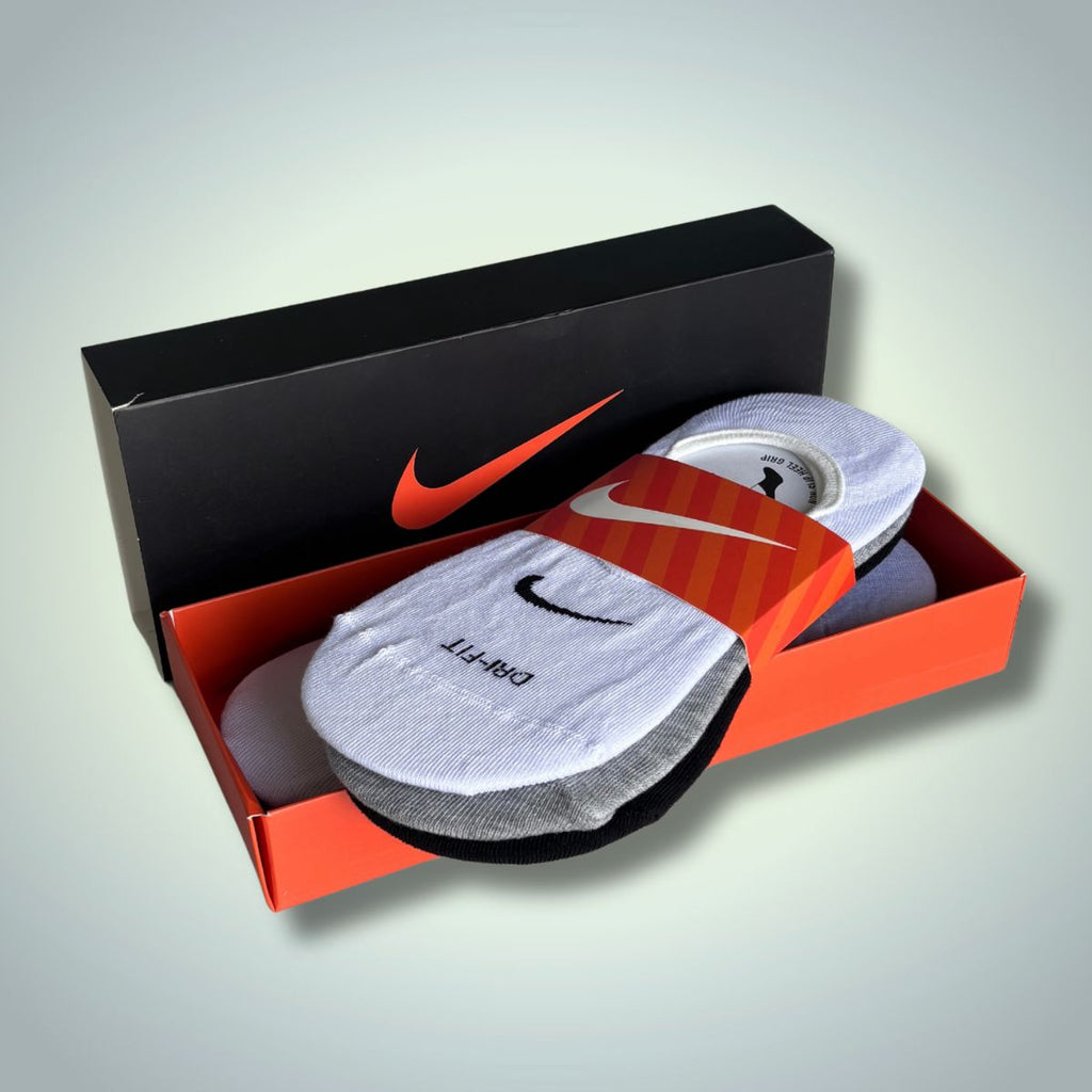 Nike set od 6 muških nevidljivih čarapa, 40-45. Crna, siva, bijela. Vrhunska kvaliteta