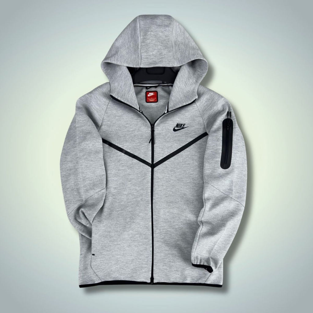 Nike Tech Fleece muška majica s kapuljačom, klasična siva. Model 2024. Vrhunska kvaliteta