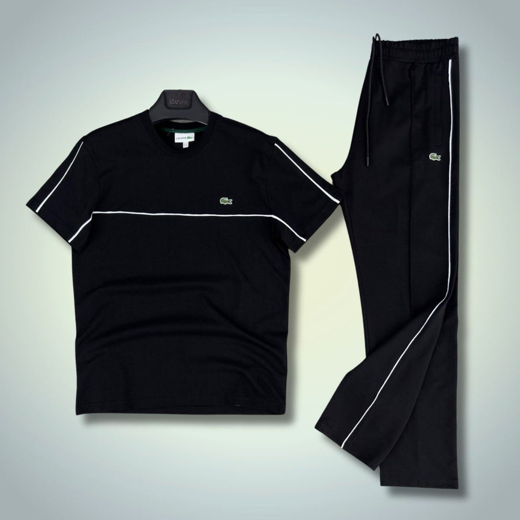Lacoste muški ljetni set, crni. Model 2025. Vrhunska kvaliteta