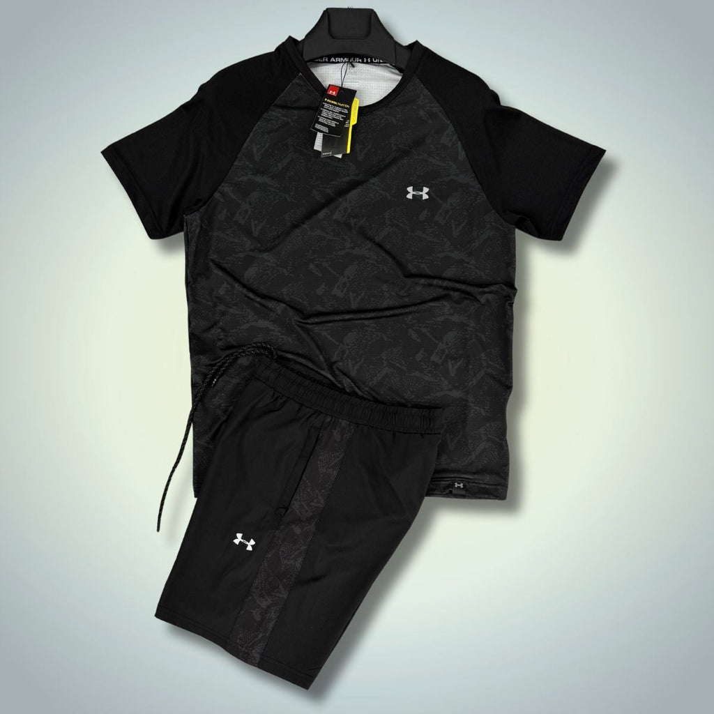 Under Armour muški set sa kratkim hlačama, crno - grafit. Vrhunska kvaliteta