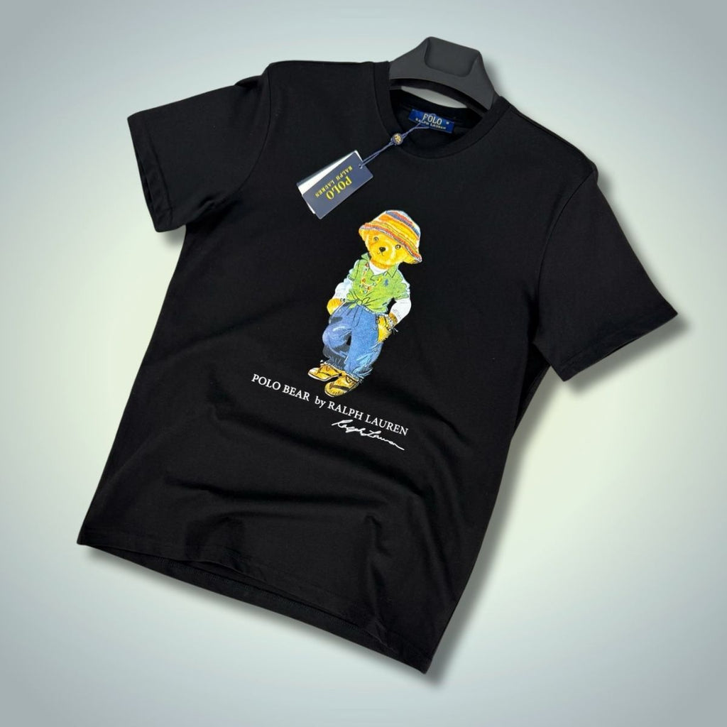 Ralph Lauren muška majica, print velikog medvjeda, crna. Vrhunska kvaliteta
