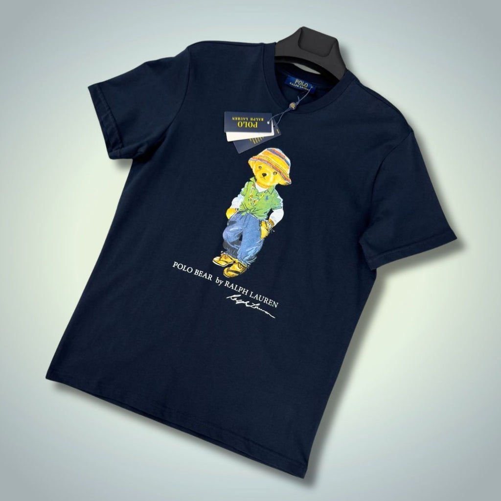Ralph Lauren muška majica, print velikog medvjeda, tamnoplava. Vrhunska kvaliteta