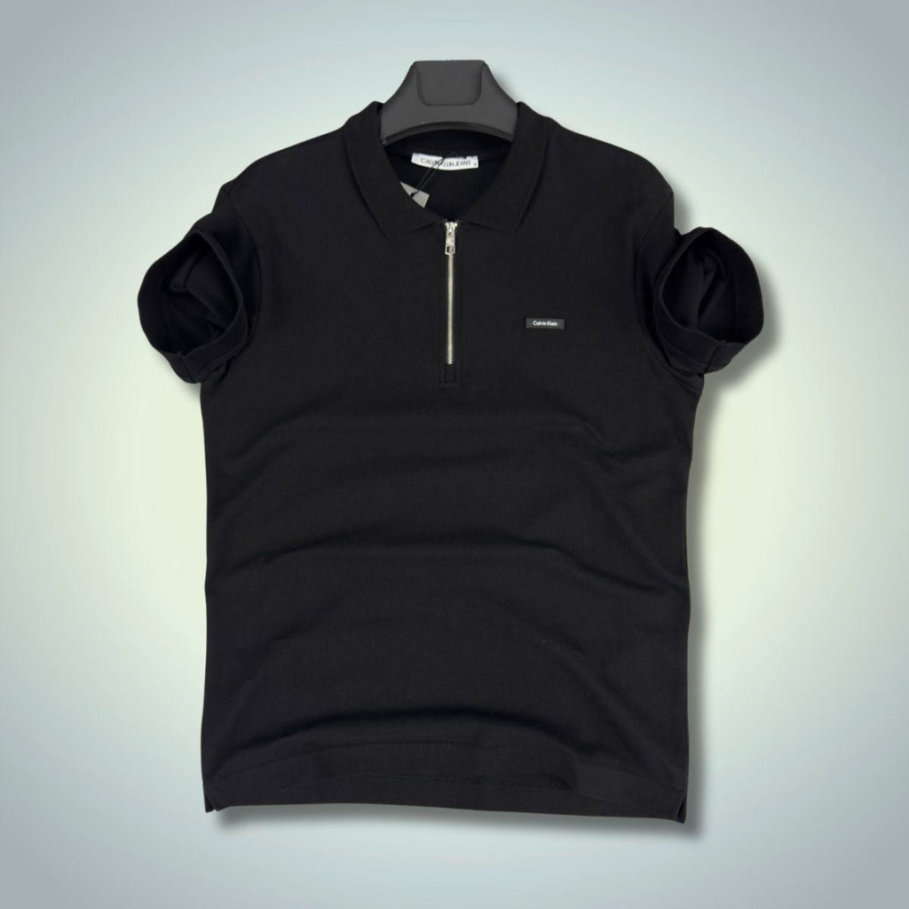 Calvin Klein muška polo majica s patentom zatvaračem, crna. Vrhunska kvaliteta