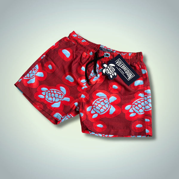 Vilebrequin dječje kupaće hlače. Uzorak kornjače, crvene. Vrhunska kvaliteta