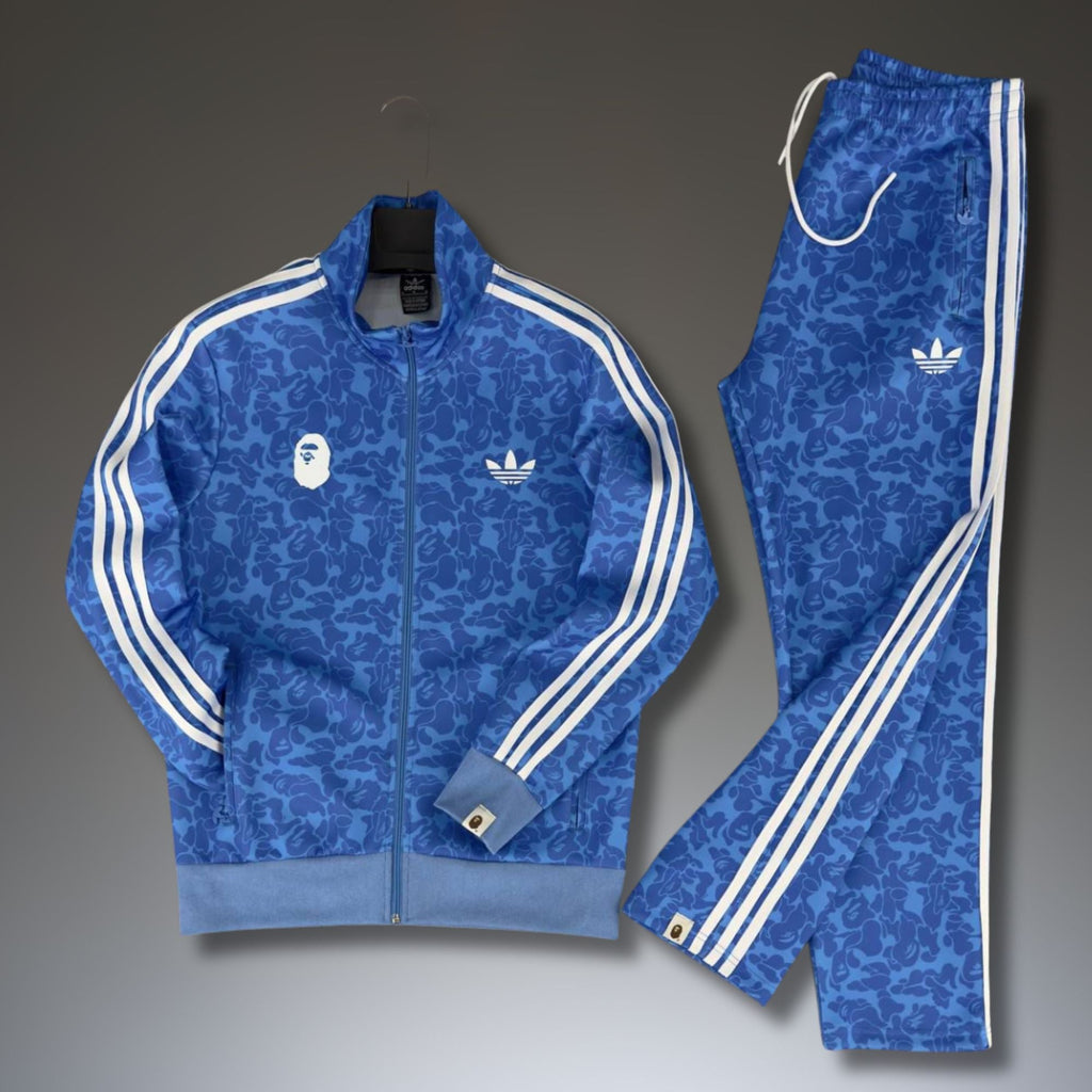 Adidas x A Bathing Ape muška trenirka, plava. Premium kvaliteta