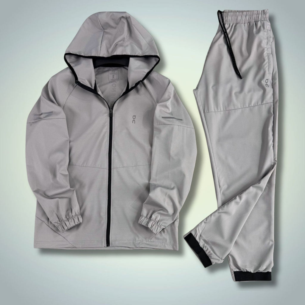 ON Muški Tkanini Sportski Set. Sivi