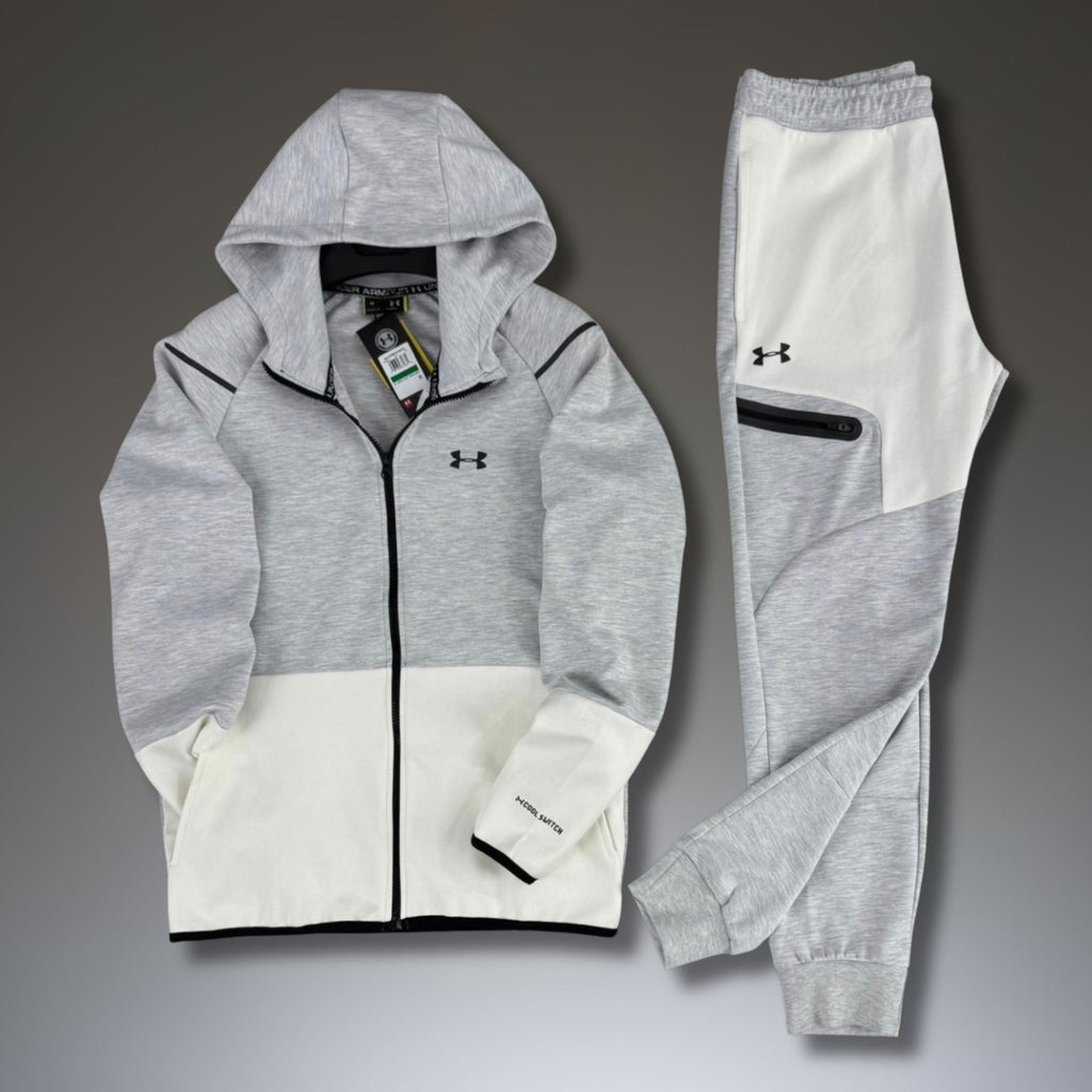 Under Armour Muški Sportski Set. Klasično Sivo-Bijelo