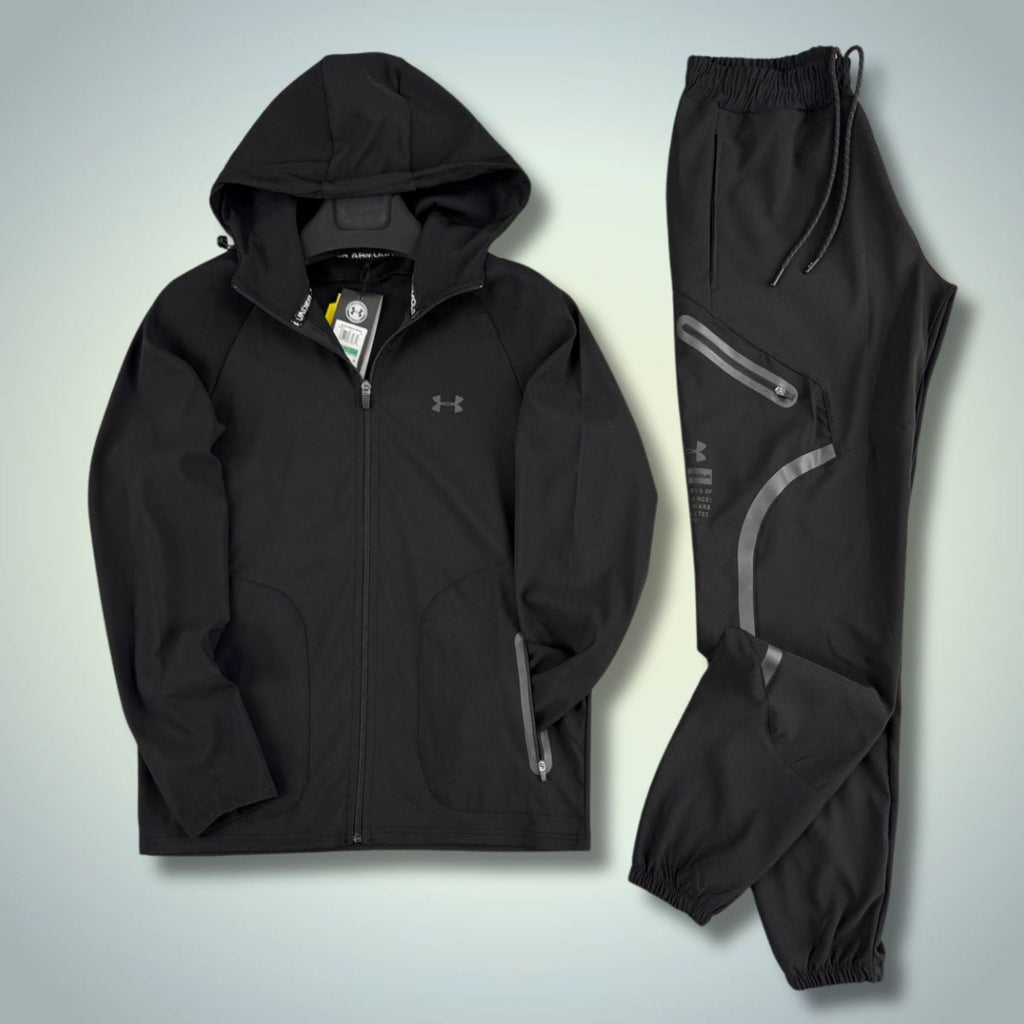 Under Armour muška vodootporna sportska trenirka, crna. Premium