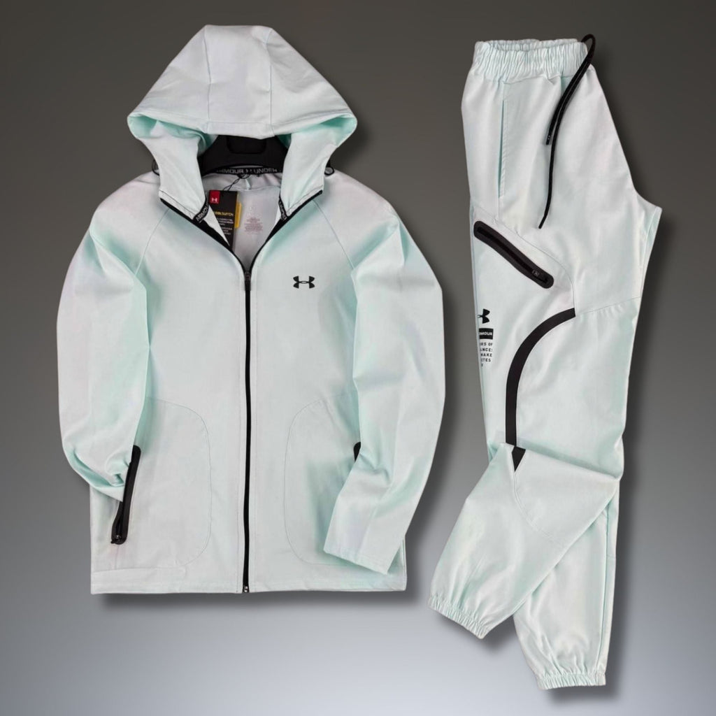 Under Armour muška vodootporna sportska trenirka, svijetlo plava. Premium