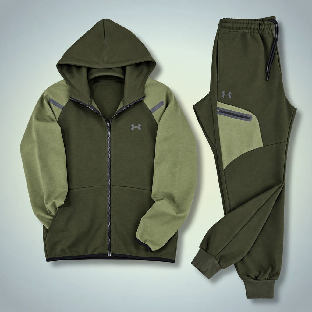 Under Armour muška sportska trenirka, 2026, maslinasto zelena - zelena. Premium kvaliteta
