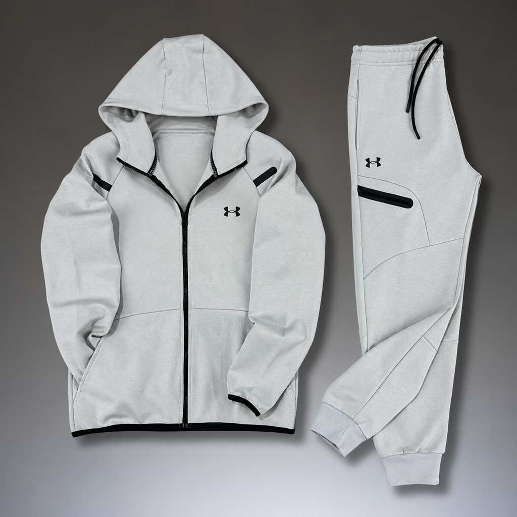 Under Armour muška sportska trenirka s reflektirajućim detaljima, svijetlo siva. Premium kvaliteta