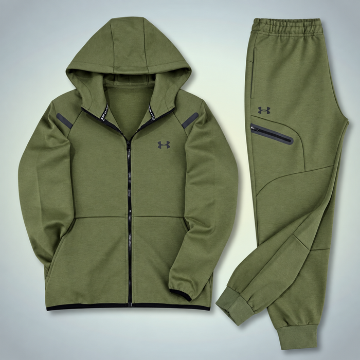 Under Armour muška sportska trenirka s reflektirajućim detaljima, maslinasto zelena. Premium kvaliteta