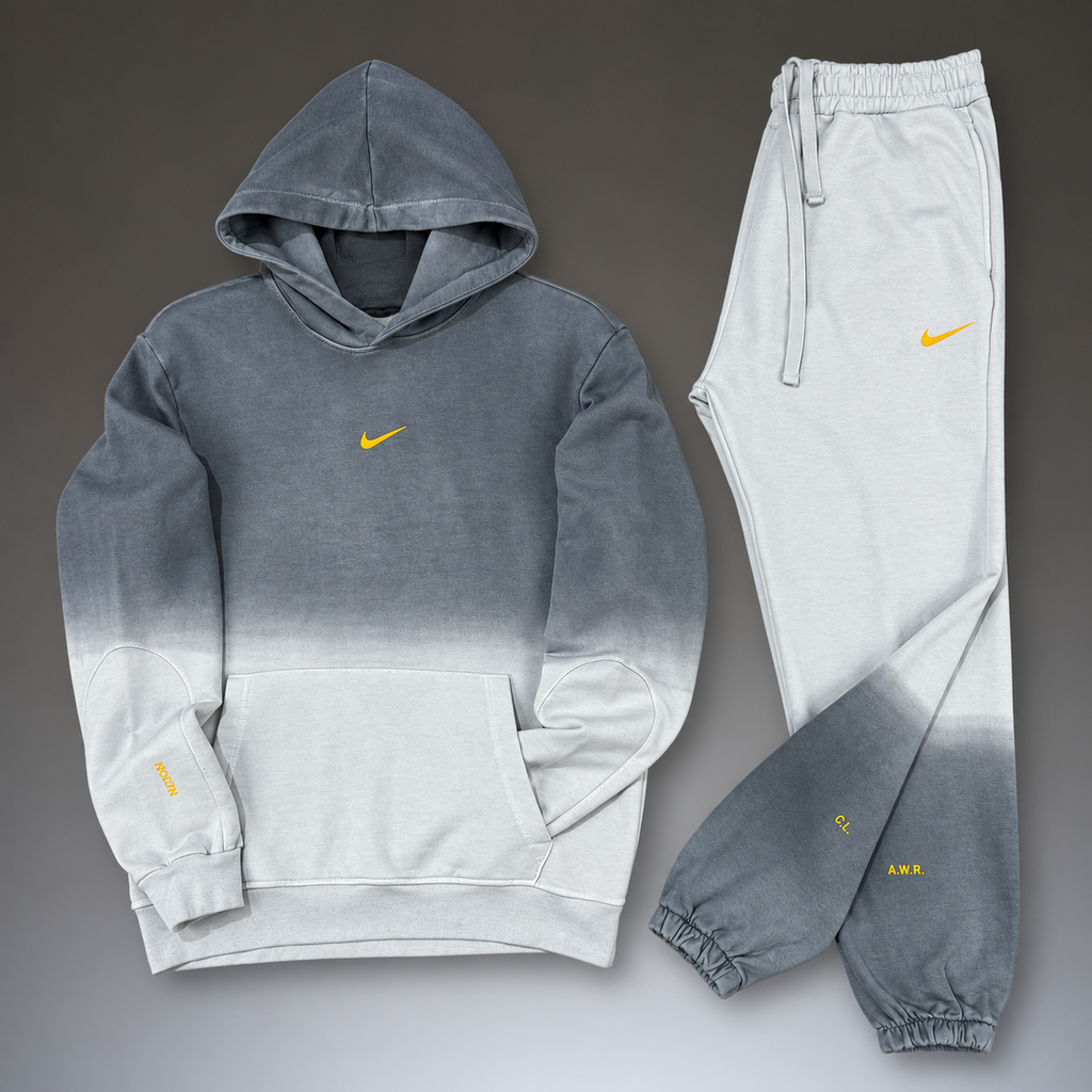 Nike Nocta muška sportska trenirka, gradijentni uzorak, bijela - siva. Premium kvaliteta