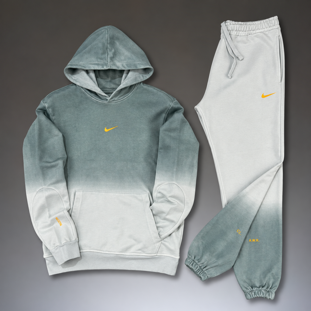 Nike Nocta muška sportska trenirka, gradijentni uzorak, bijela - zelena. Premium kvaliteta