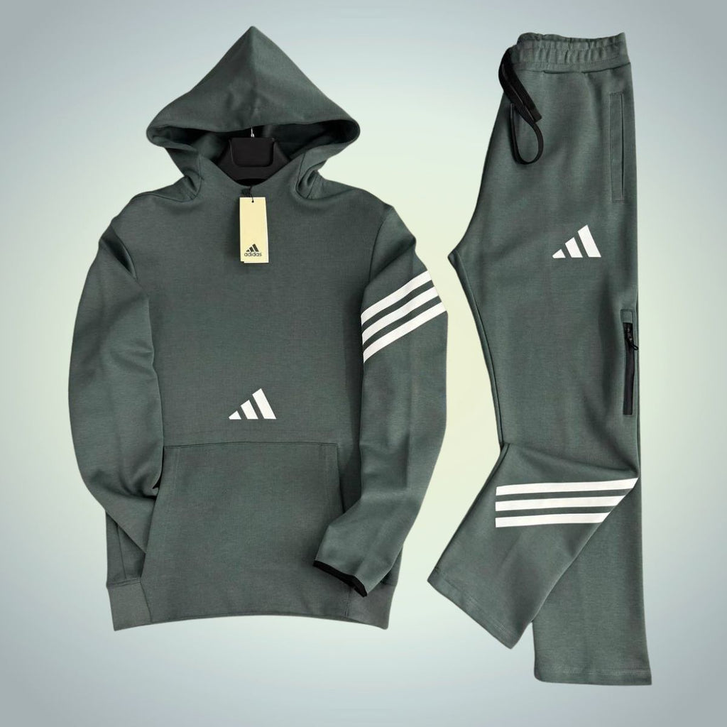 Adidas muška trenirka s kapuljačom, kaduljasto zelena. Vrhunska kvaliteta