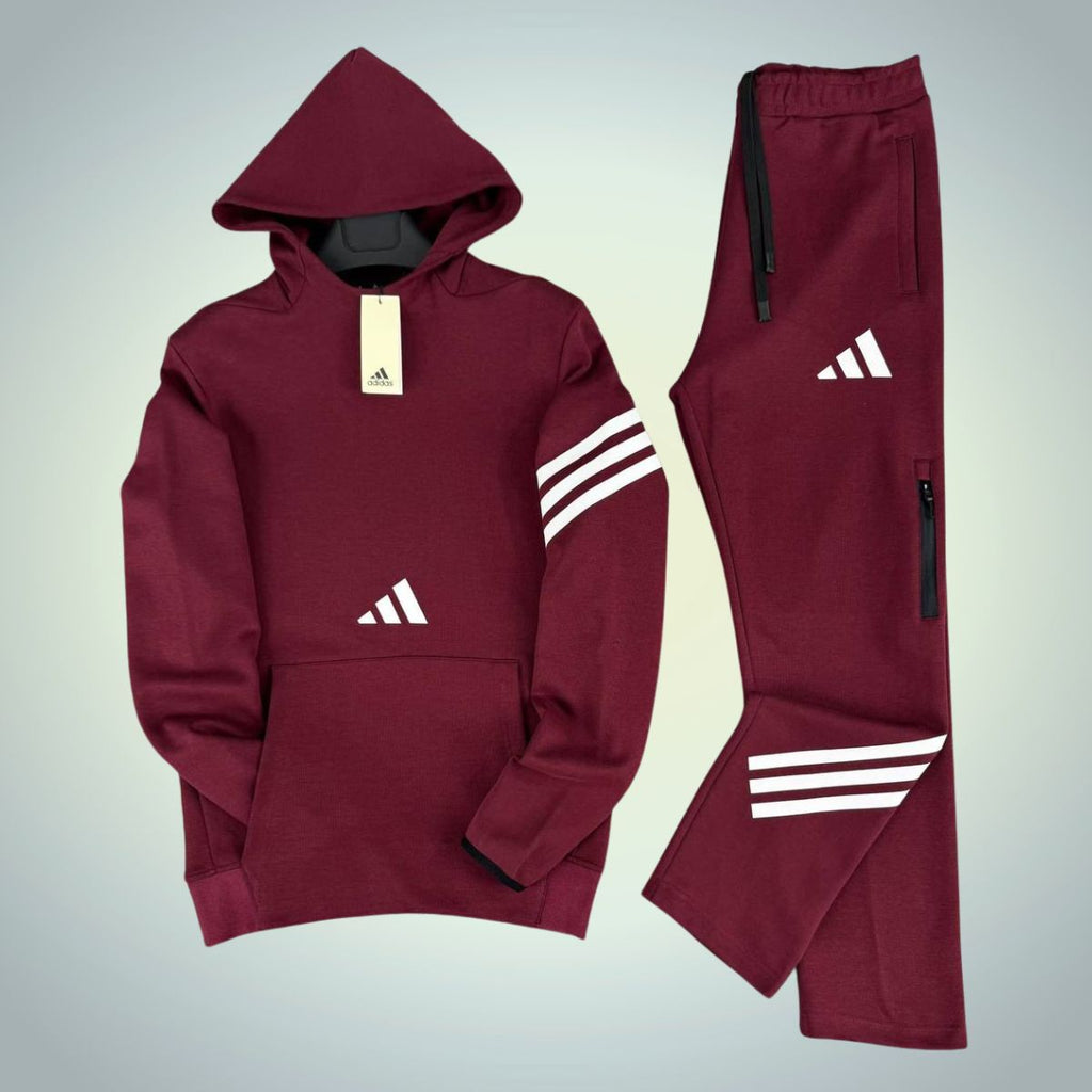 Adidas muška trenirka s kapuljačom, bordo. Vrhunska kvaliteta
