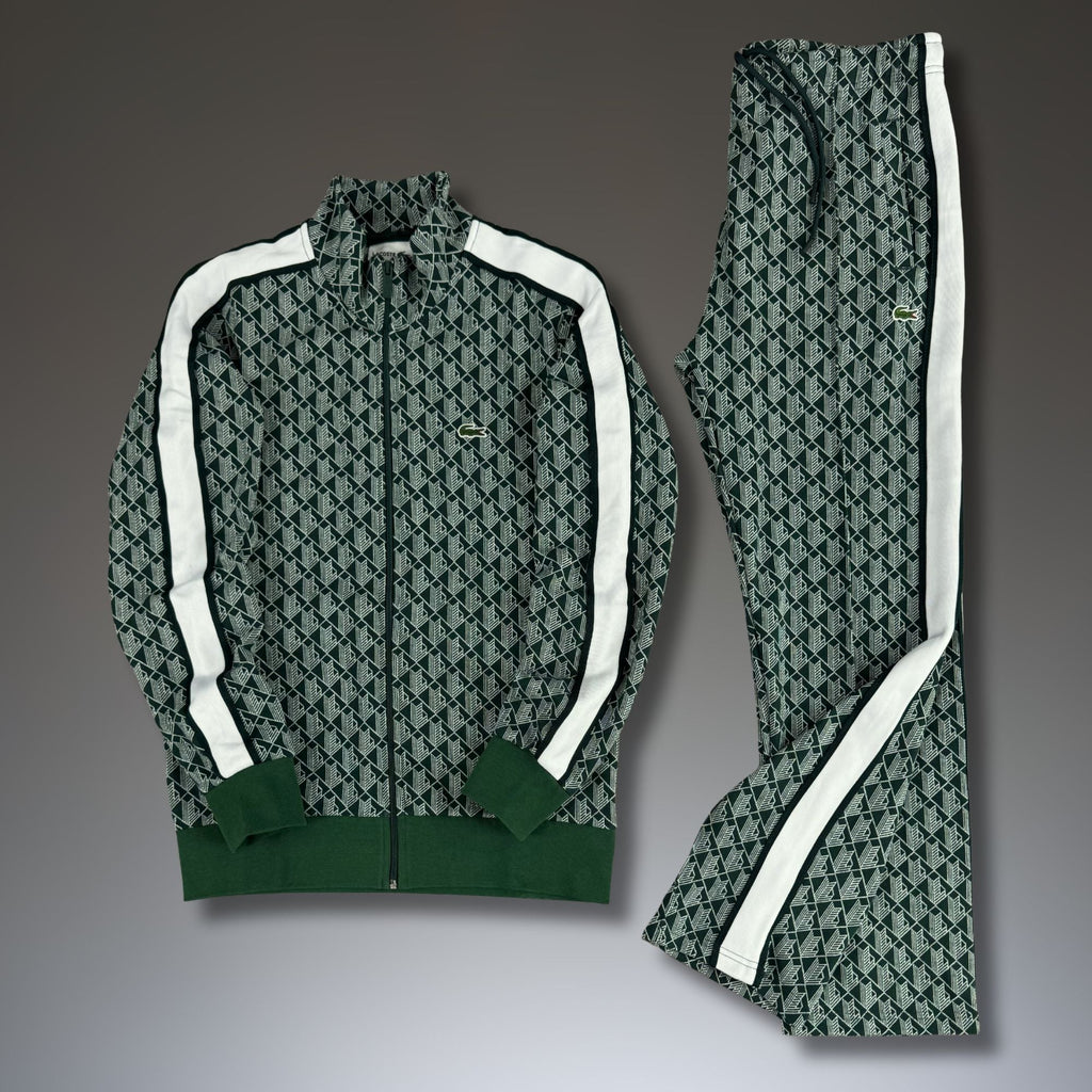 Lacoste Muški Sportski Set, Jacquard Monogram, Model 2025. Tamno Zeleni
