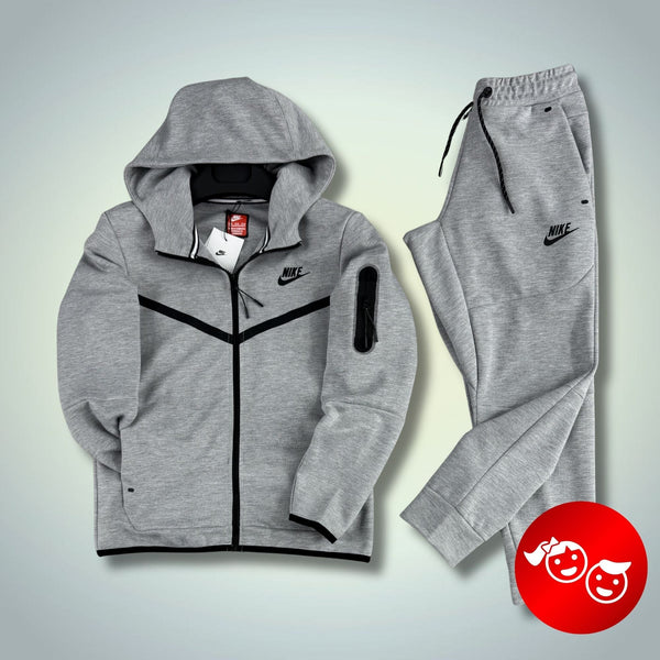 Dječji sportski komplet Nike Tech Fleece, klasična siva. 2024. Premium kvaliteta