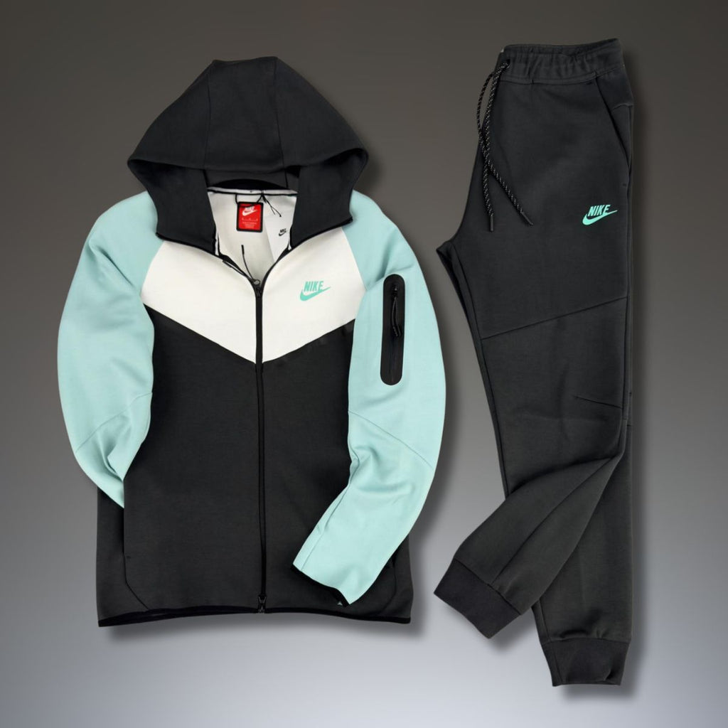 Nike Tech Fleece muška trenirka, mint - bijela - grafit. Model 2024. Vrhunska kvaliteta