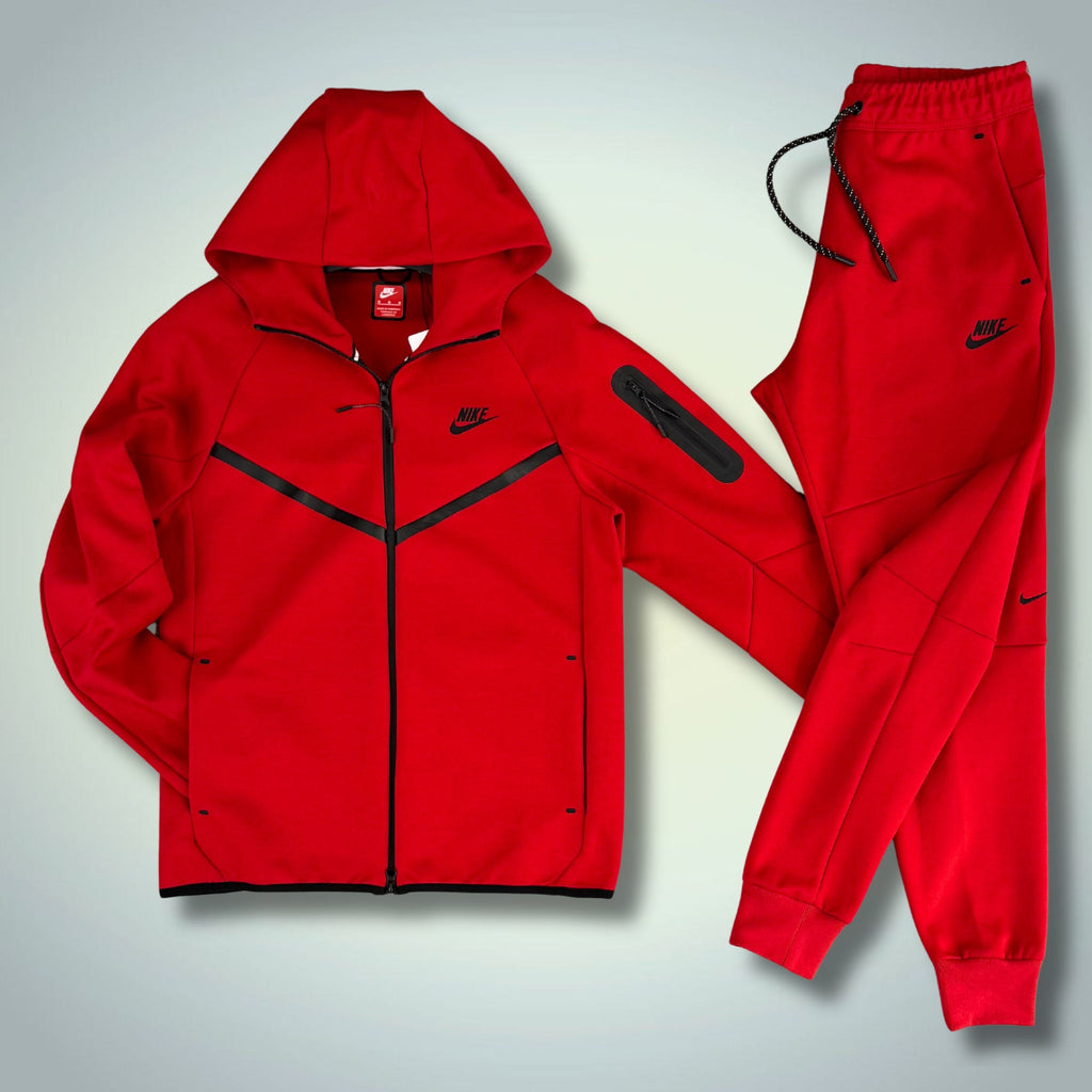 Nike muška trenirka Tech Fleece, crvena. Model 2024. Vrhunska kvaliteta