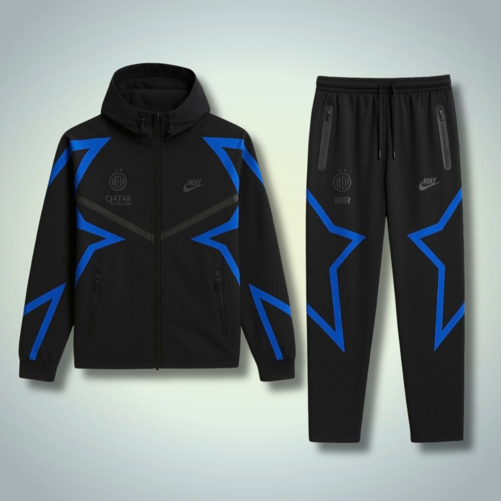 Nike Inter Tech Fleece muška trenirka, tkana. Finale Lige prvaka 2025. Vrhunska kvaliteta