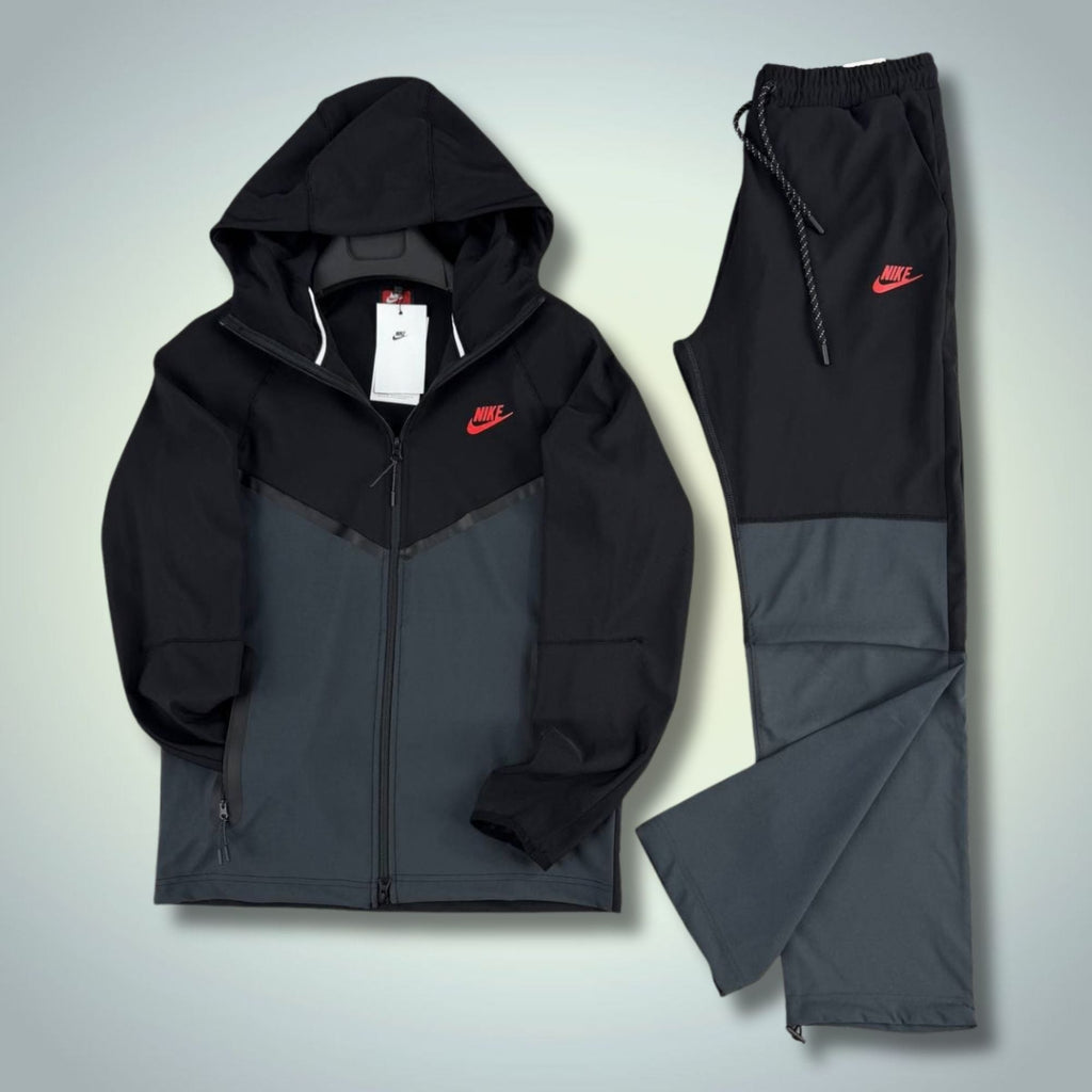 Nike Tech Fleece muška vodootporna sportska trenirka, crno-grafitna. Premium kvaliteta