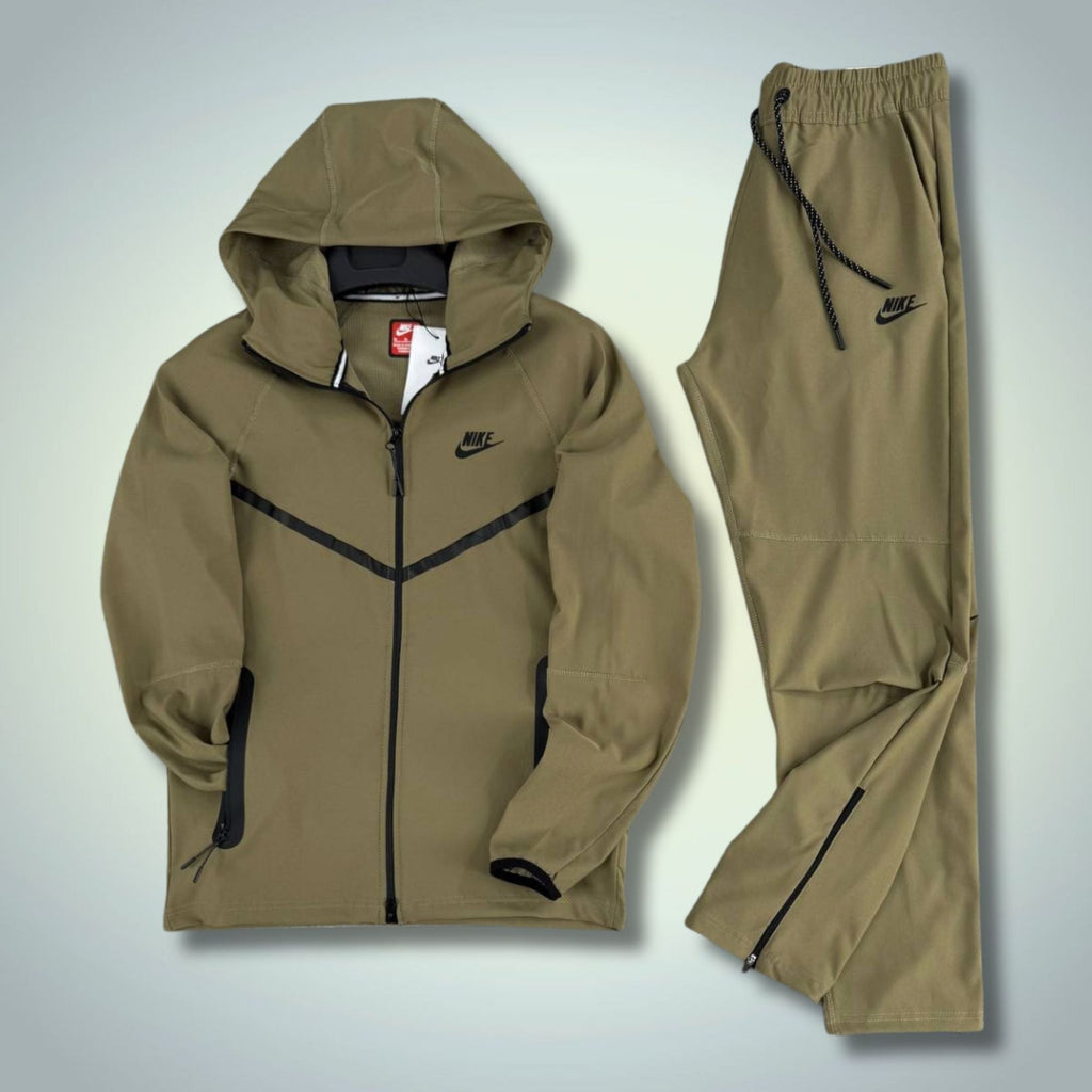 Nike Tech Fleece muška vodootporna sportska trenirka, maslinasta. Premium kvaliteta