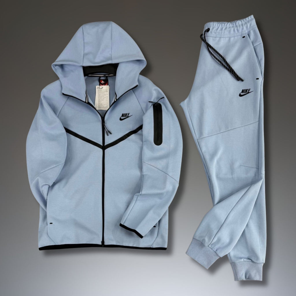 Nike Tech Fleece muški trenirka, svijetloplava. Model 2024. Premium kvaliteta