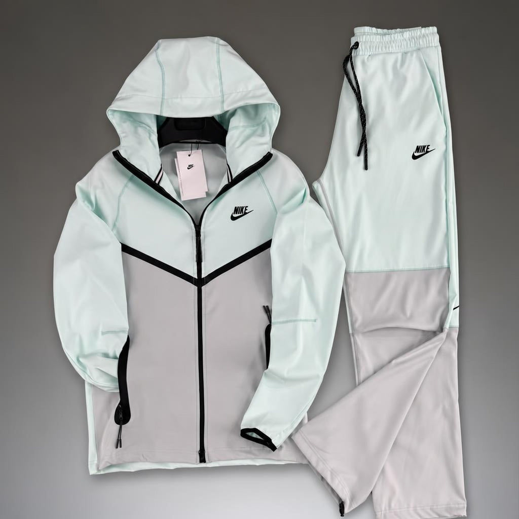Nike Wooven Tech Fleece muška trenirka, sivo-menta. Vrhunska kvaliteta
