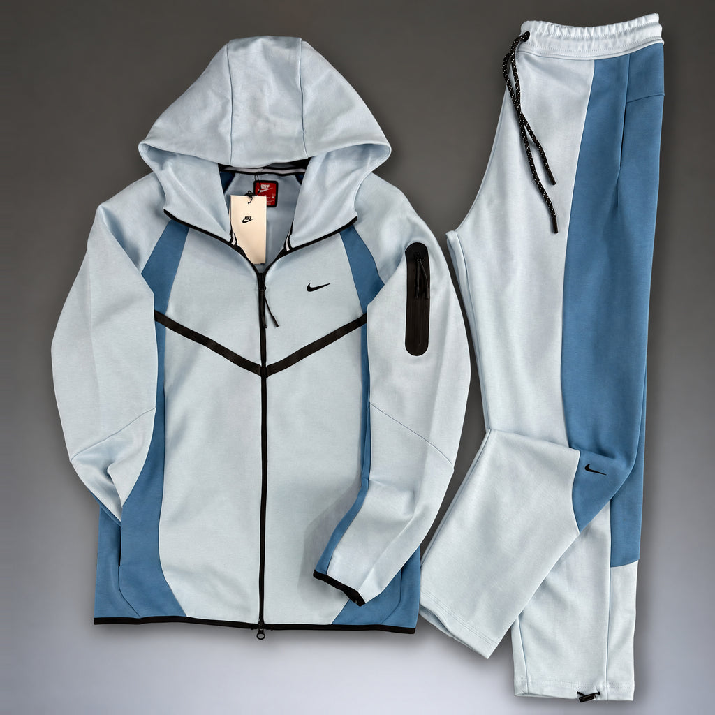 Nike Tech Fleece Men 2026. Light Blue-Blue