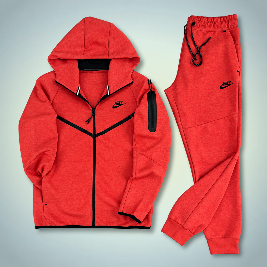 Nike Tech Fleece muška sportska trenirka, koraljna. Model 2024. Vrhunska kvaliteta