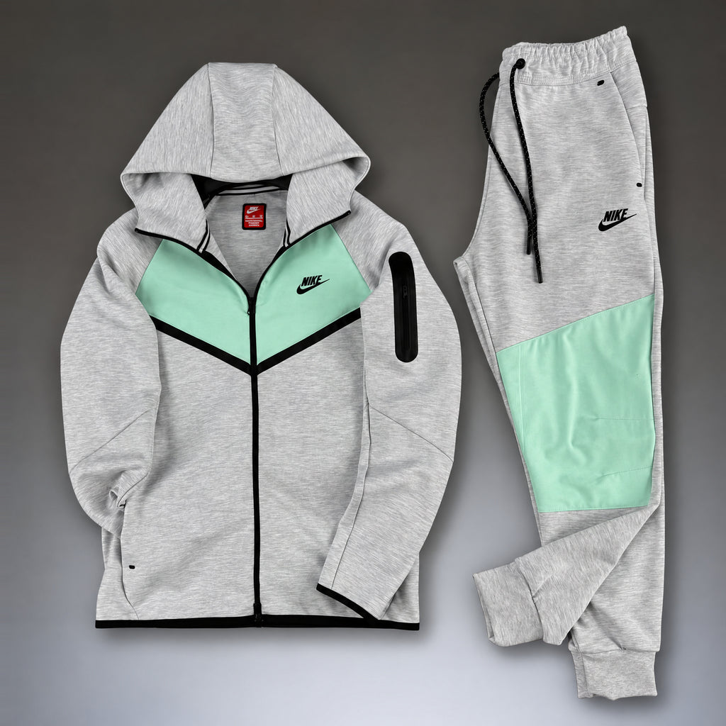 Nike Tech Fleece Men 2024. Classic Gray-Mint