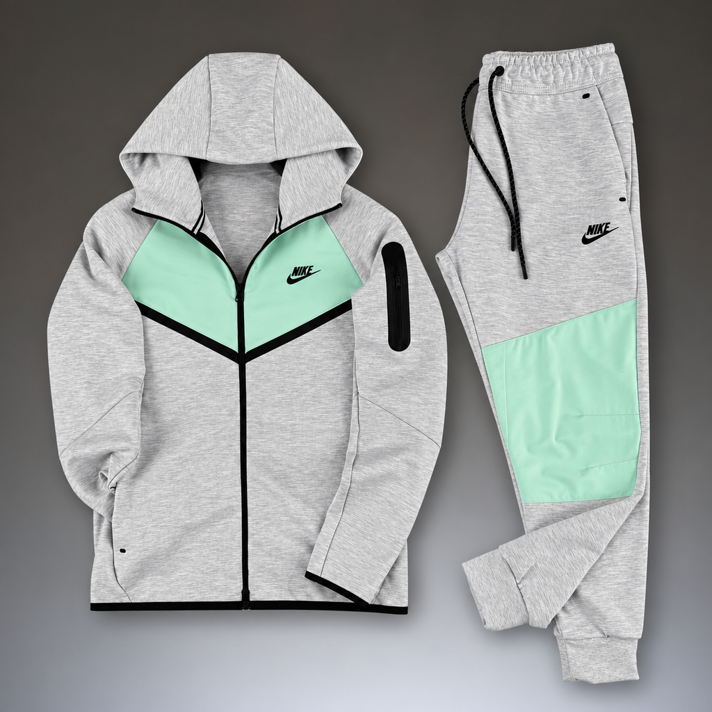 Nike Tech Fleece muška sportska trenirka, klasična siva - metvica. Model 2024. Vrhunska kvaliteta