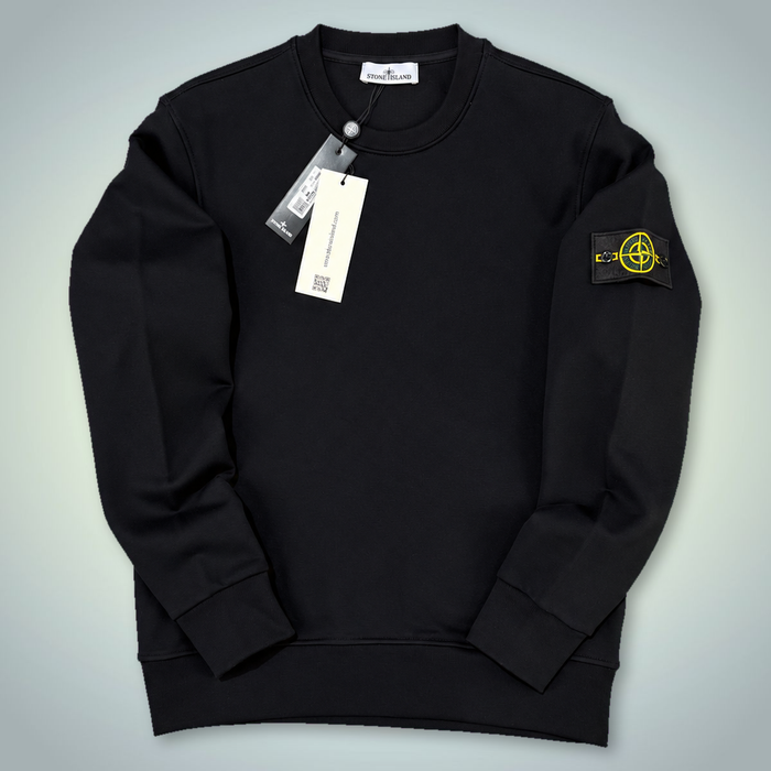 SI muški hoodie s okruglim izrezom, crna. Premium kvaliteta
