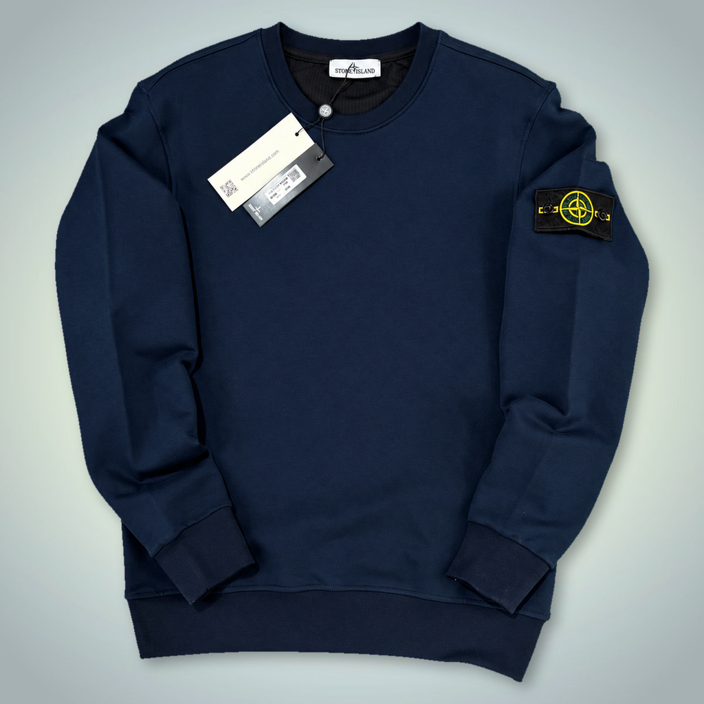 SI muški hoodie s okruglim izrezom, tamno plava. Premium kvaliteta