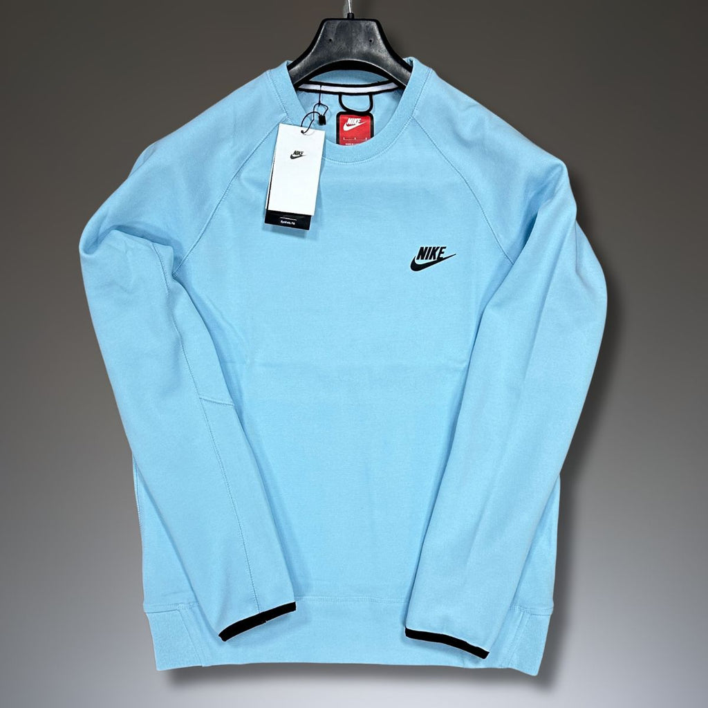 Nike Tech Fleece majica, "Men's crew", svijetlo plava. Vrhunska kvaliteta