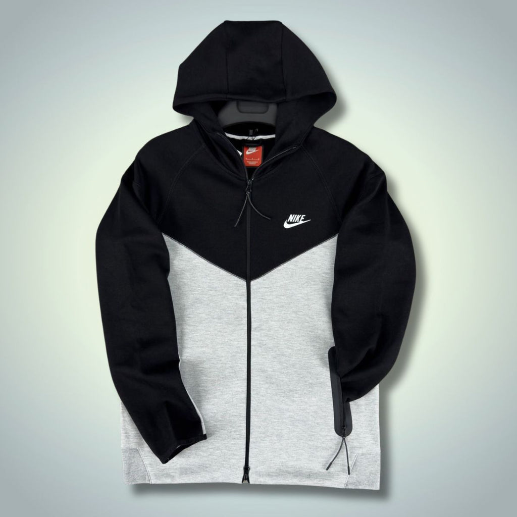 Nike Tech Fleece muška majica, crno - siva. Model 2023. Vrhunska kvaliteta