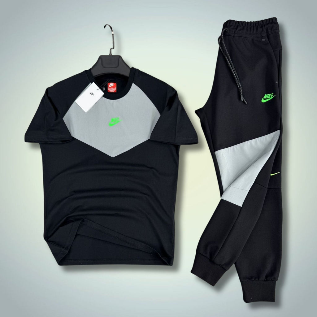Nike Tech Fleece muški ljetni trenirka, crna-siva. 2026. Premium kvaliteta