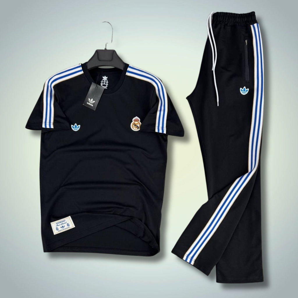 Adidas muški ljetni trenirka, crna. Real Madrid. Premium kvaliteta