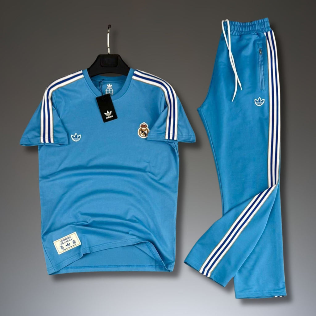 Adidas muški ljetni trenirka, plava. Real Madrid. Premium kvaliteta