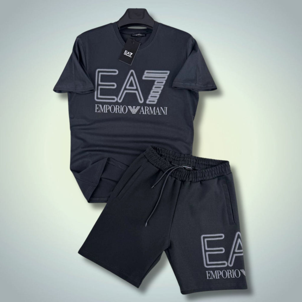 EA7 muški kratki sportski komplet, grafitni. Premium kvaliteta
