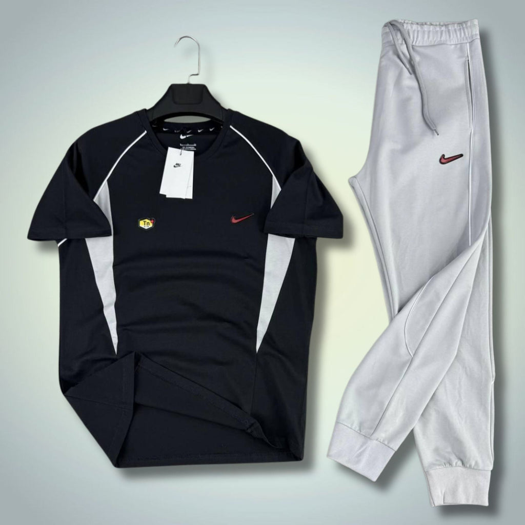Nike TN muški ljetni sportski komplet, crno-svijetlosivi. Premium kvaliteta