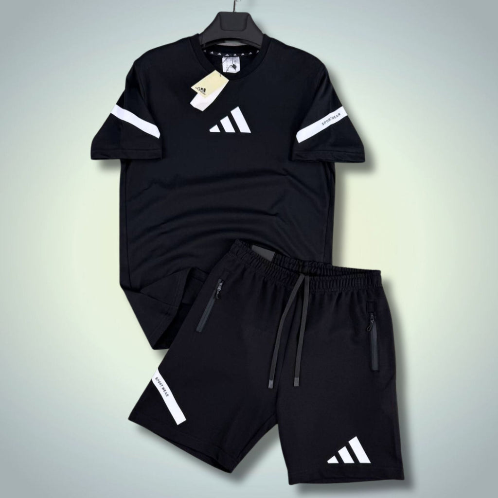 Adidas Z.N.E. muški kratki sportski komplet, crni. Premium kvaliteta