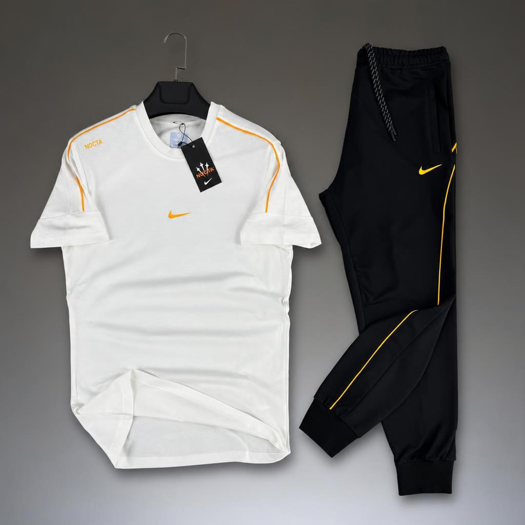 Nike Nocta muška ljetna trenirka, bijelo-crna. Premium kvaliteta