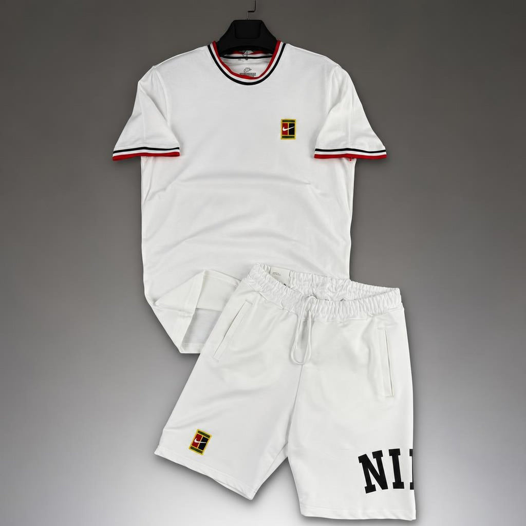 Nike Tennis muški kratki sportski komplet, bijela. Premium kvaliteta