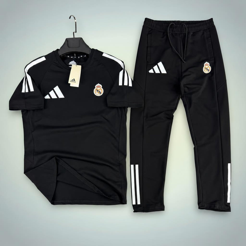 Adidas Real Madrid muška ljetna trenirka, crna. Premium kvaliteta