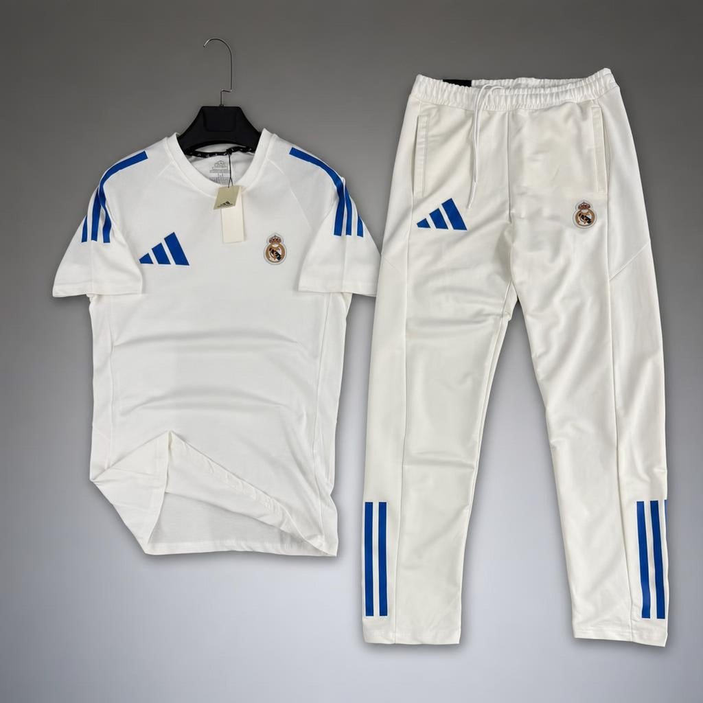 Adidas Real Madrid muška ljetna trenirka, bijela. Premium kvaliteta