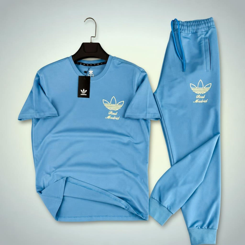 Adidas Real Madrid Street style muška ljetna trenirka, plava. Premium kvaliteta