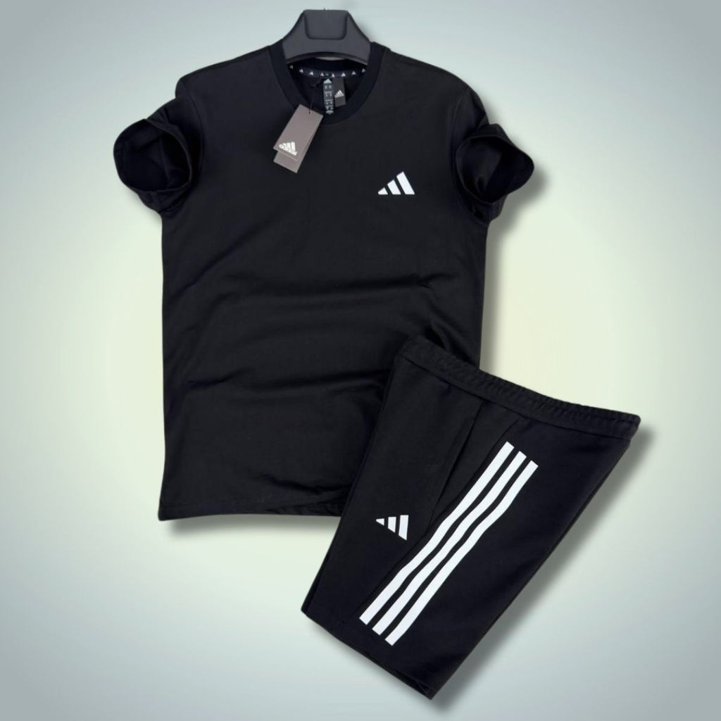 Adidas muški set s kratkim hlačama, Basic, crna. Premium kvaliteta