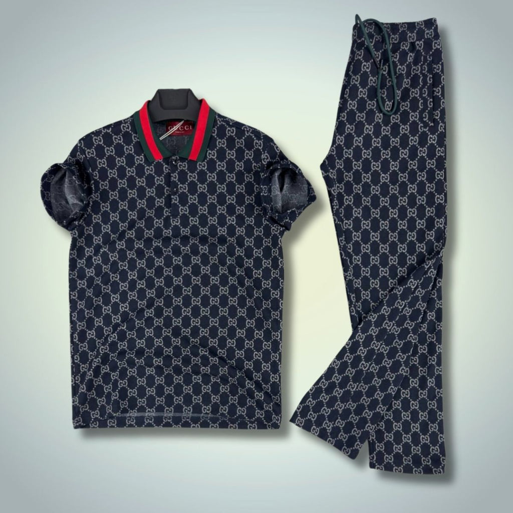 Gucci muški ljetni set, polo majica, tamno plava. Vrhunska kvaliteta